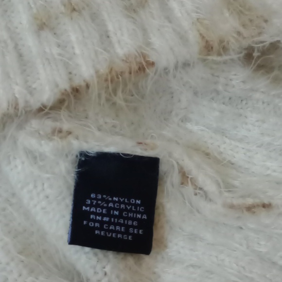 Verve Ami Cream Fuzzy Cardigan, 2X - Picture 4 of 6